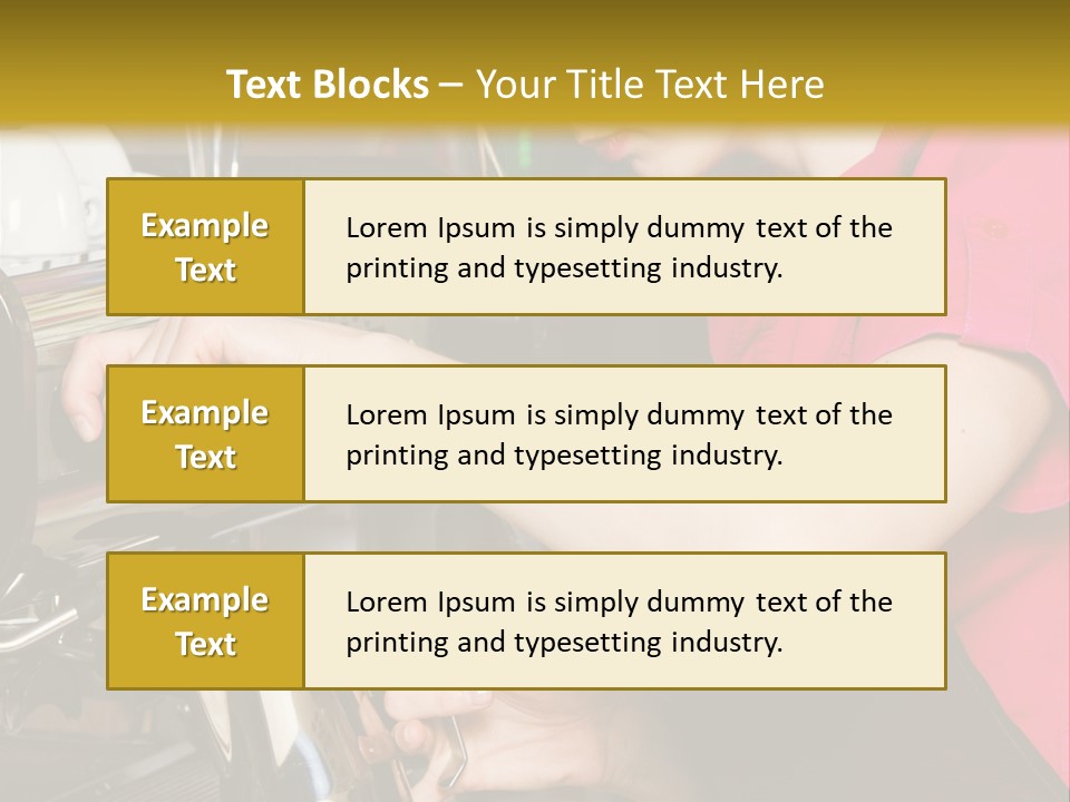 Job Service Portrait PowerPoint Template