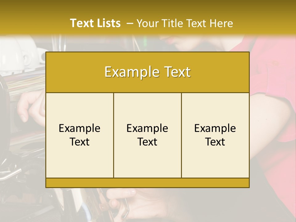 Job Service Portrait PowerPoint Template
