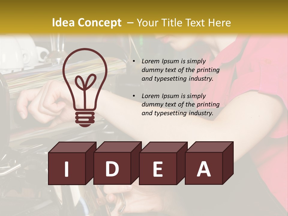 Job Service Portrait PowerPoint Template