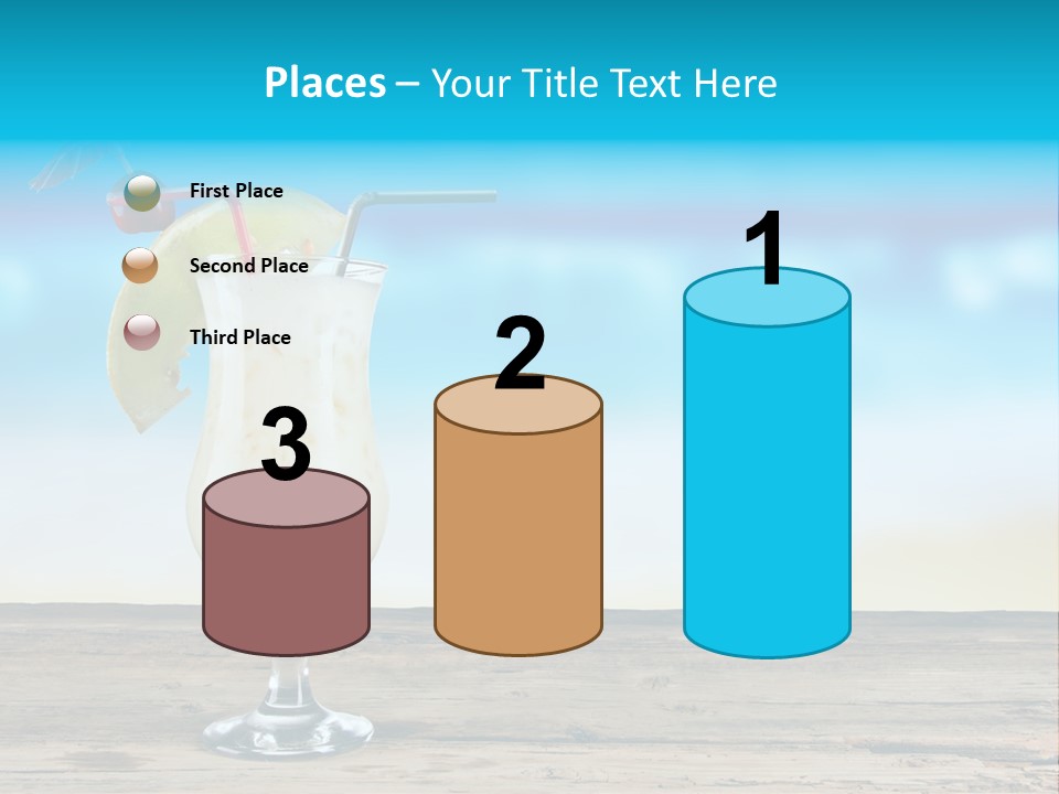 Hurricane Alcoholic White PowerPoint Template