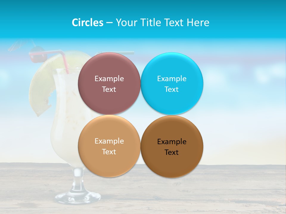 Hurricane Alcoholic White PowerPoint Template