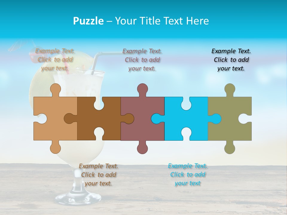 Hurricane Alcoholic White PowerPoint Template