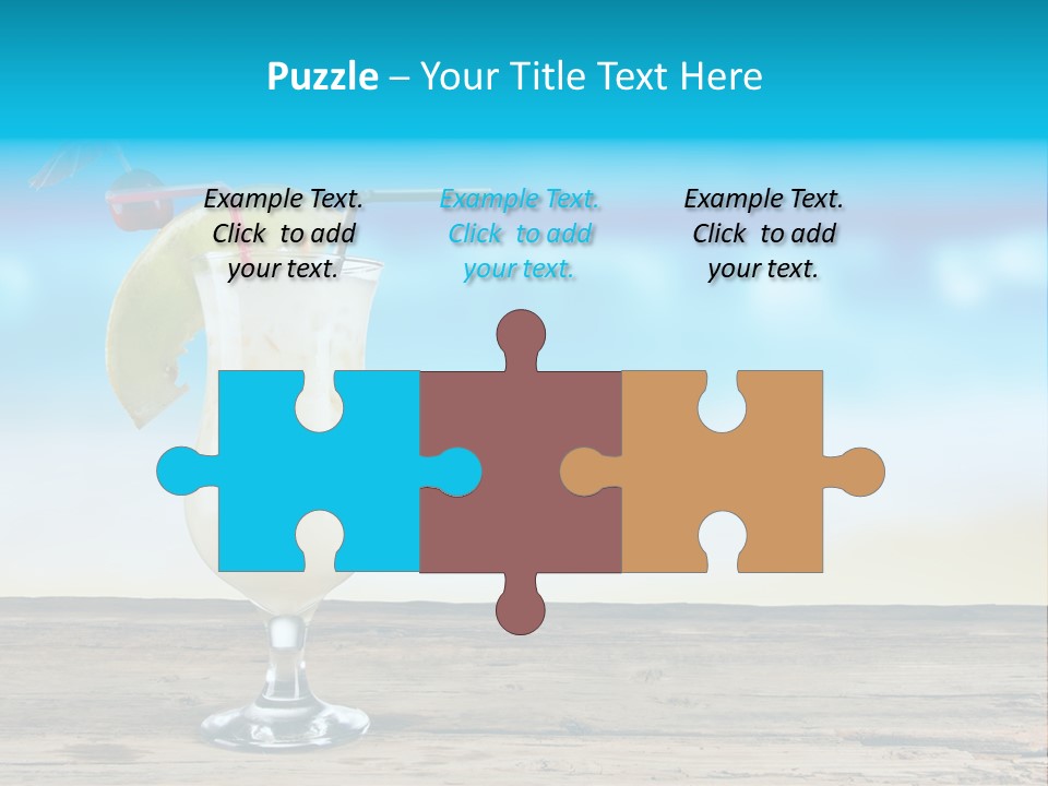 Hurricane Alcoholic White PowerPoint Template