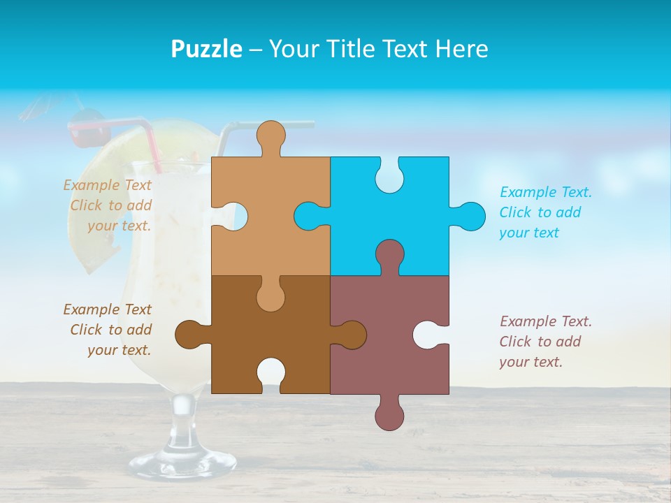 Hurricane Alcoholic White PowerPoint Template