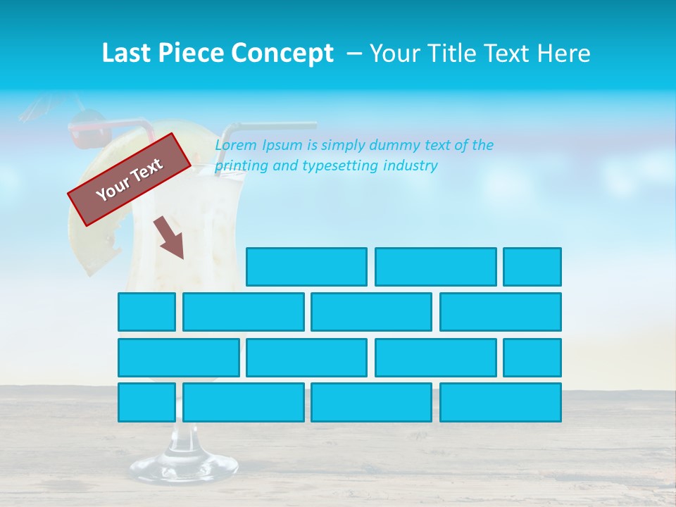 Hurricane Alcoholic White PowerPoint Template