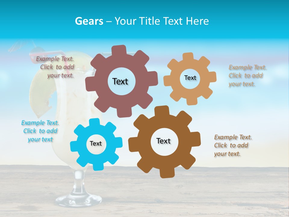 Hurricane Alcoholic White PowerPoint Template