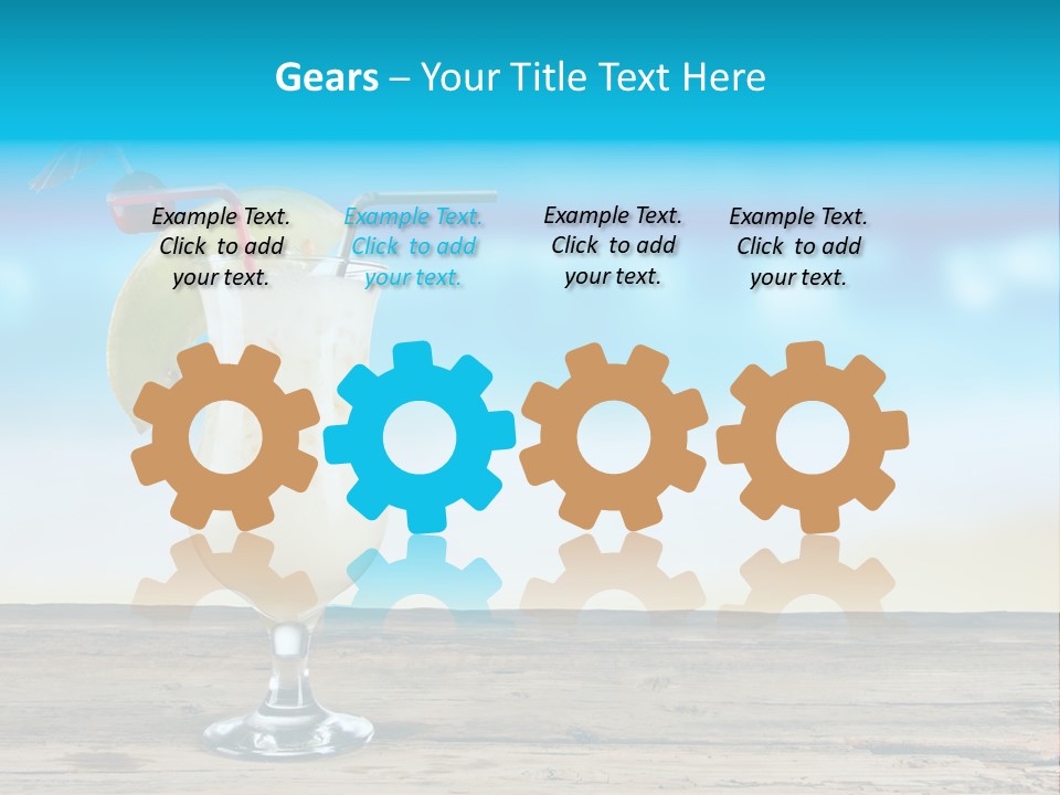 Hurricane Alcoholic White PowerPoint Template