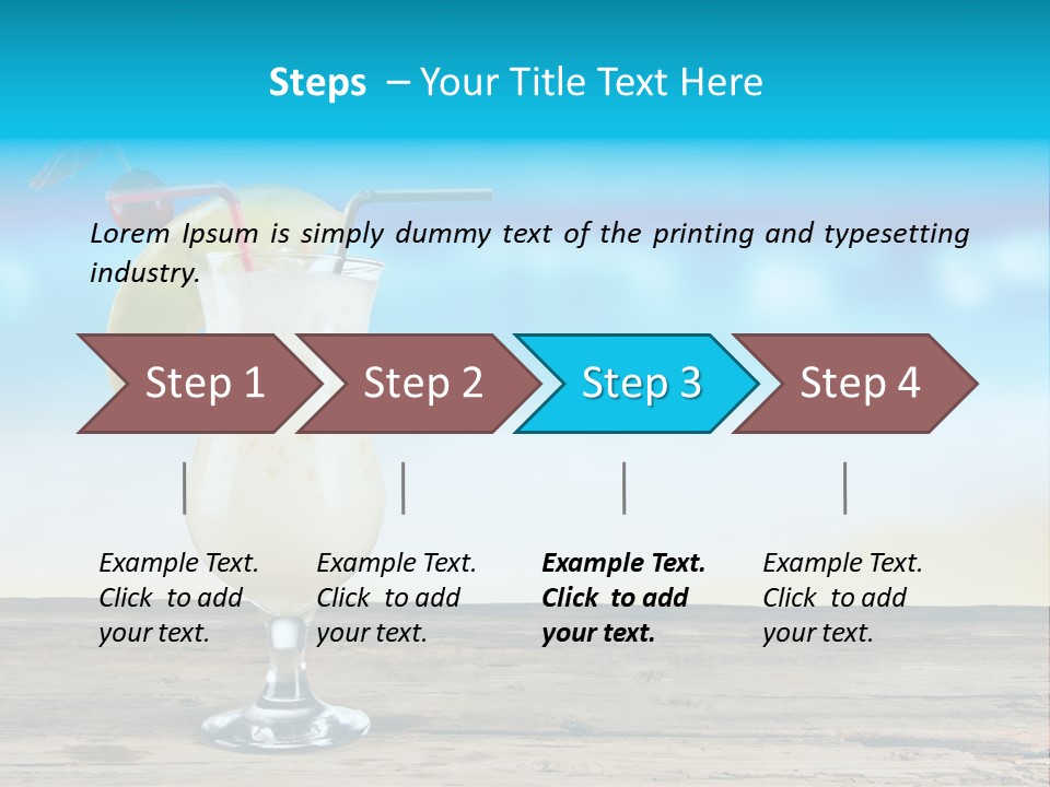 Hurricane Alcoholic White PowerPoint Template