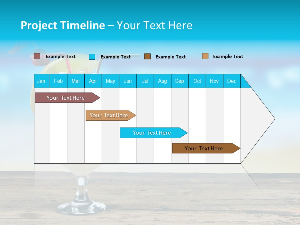 Hurricane Alcoholic White PowerPoint Template