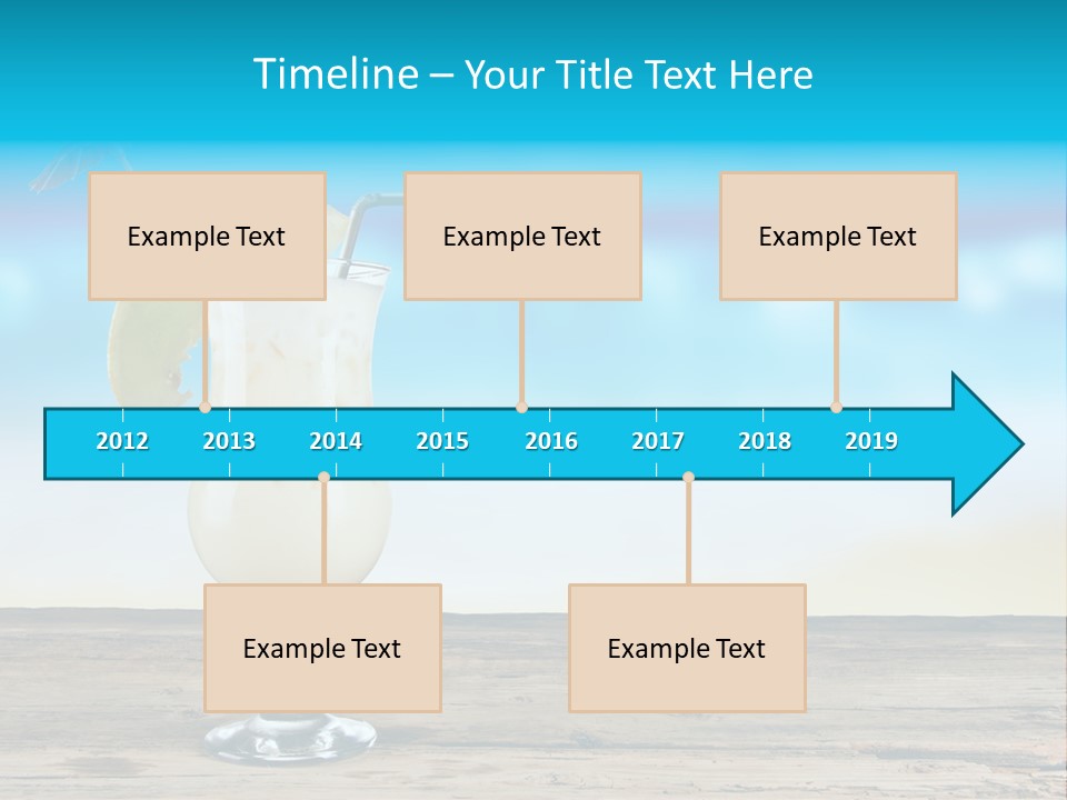 Hurricane Alcoholic White PowerPoint Template