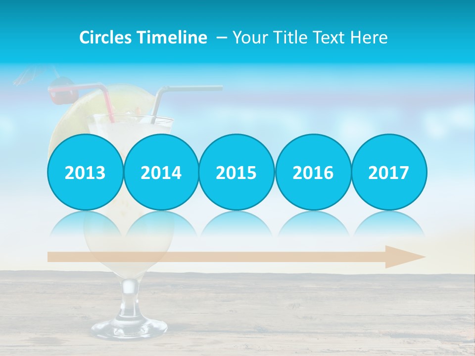 Hurricane Alcoholic White PowerPoint Template