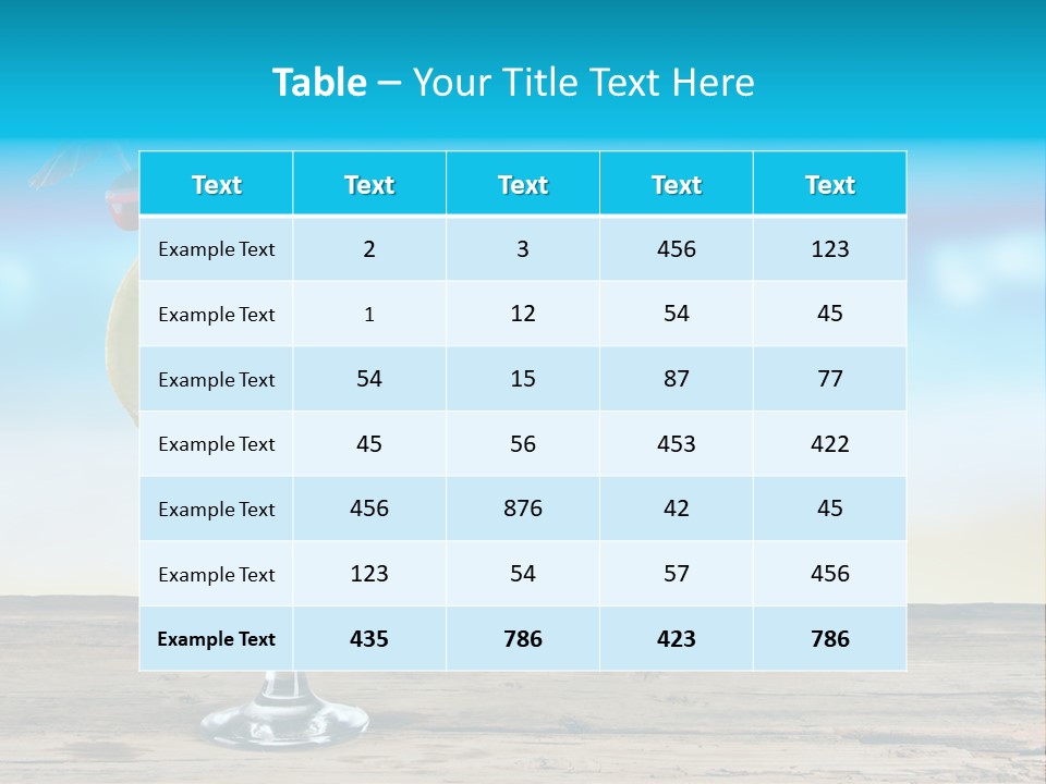 Hurricane Alcoholic White PowerPoint Template