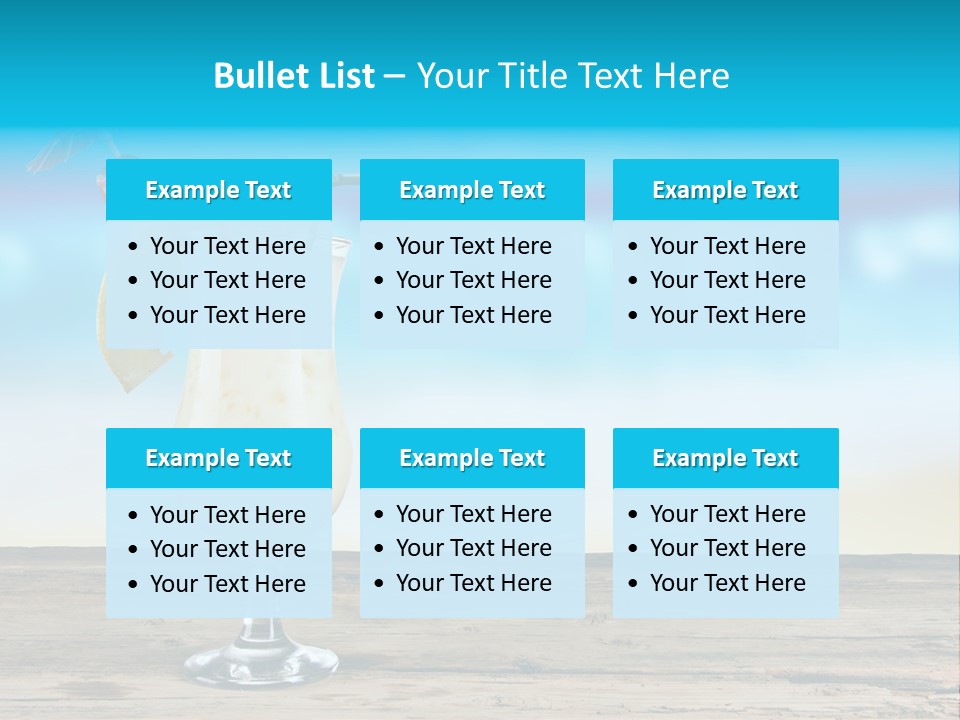 Hurricane Alcoholic White PowerPoint Template