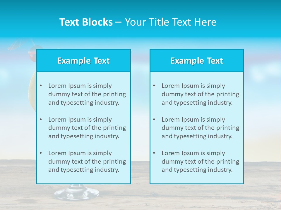 Hurricane Alcoholic White PowerPoint Template