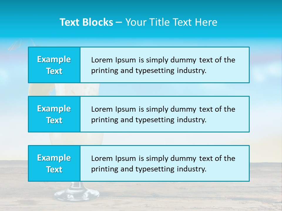 Hurricane Alcoholic White PowerPoint Template