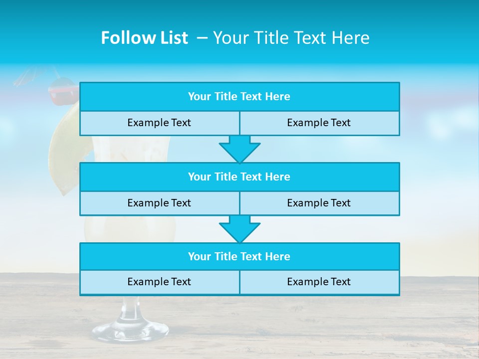 Hurricane Alcoholic White PowerPoint Template