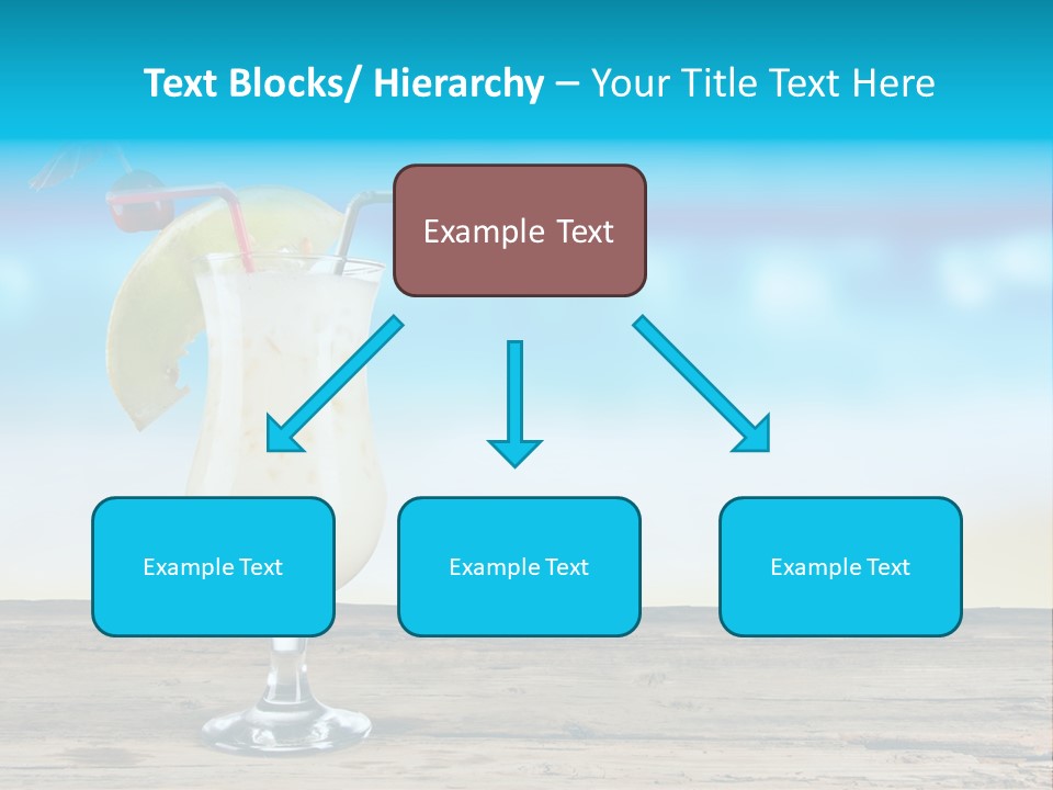 Hurricane Alcoholic White PowerPoint Template