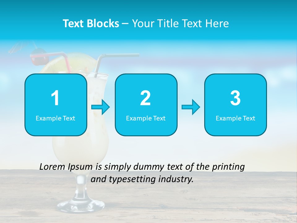Hurricane Alcoholic White PowerPoint Template