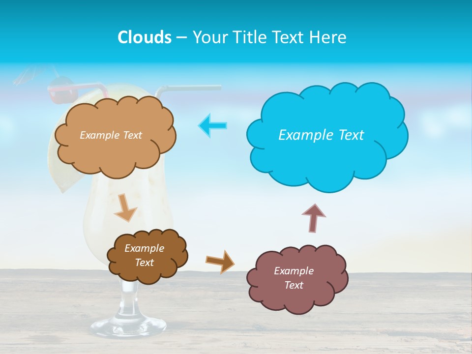 Hurricane Alcoholic White PowerPoint Template