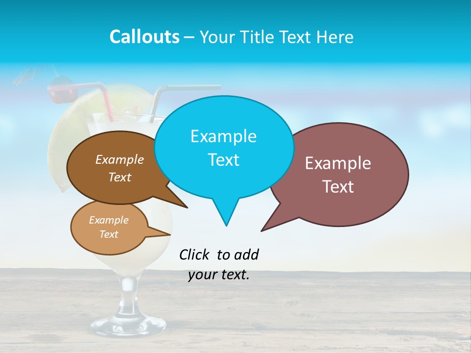 Hurricane Alcoholic White PowerPoint Template