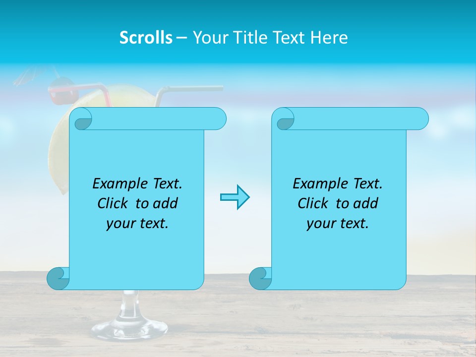 Hurricane Alcoholic White PowerPoint Template