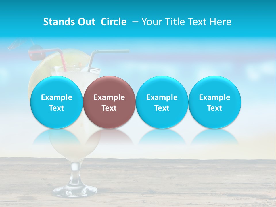 Hurricane Alcoholic White PowerPoint Template