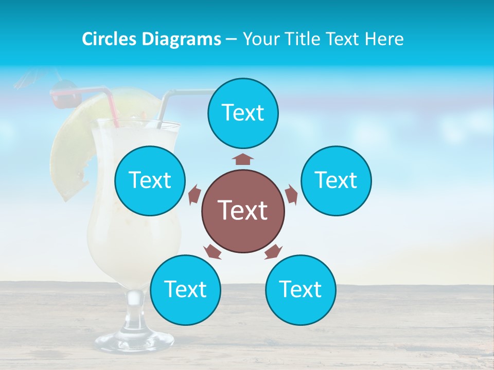 Hurricane Alcoholic White PowerPoint Template