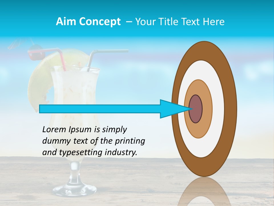 Hurricane Alcoholic White PowerPoint Template