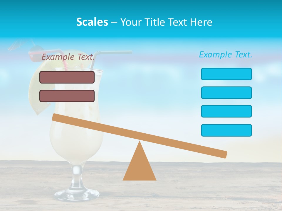 Hurricane Alcoholic White PowerPoint Template