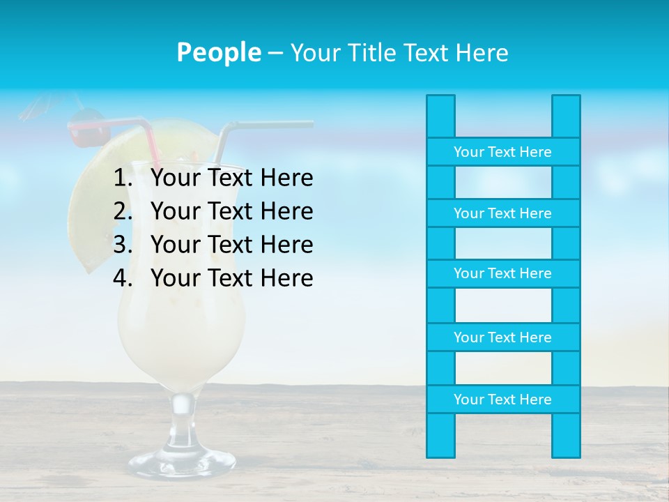 Hurricane Alcoholic White PowerPoint Template