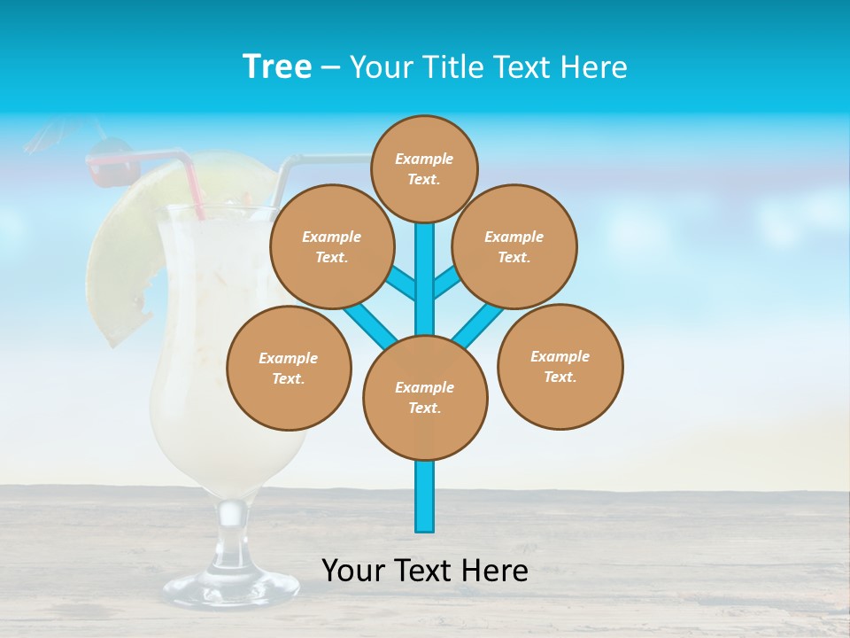 Hurricane Alcoholic White PowerPoint Template