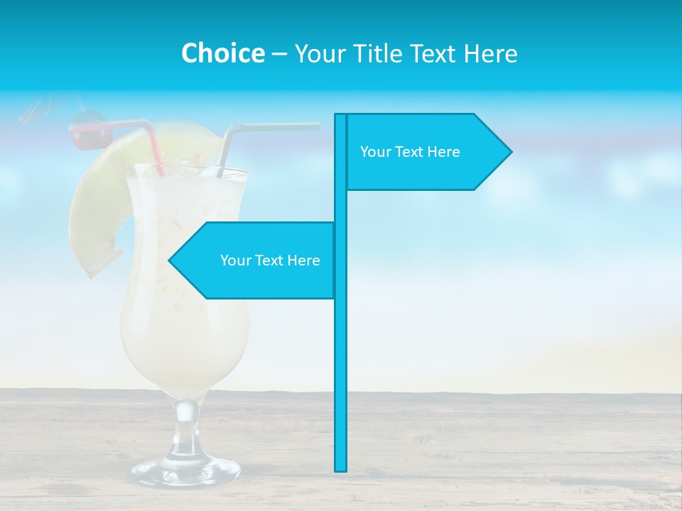 Hurricane Alcoholic White PowerPoint Template