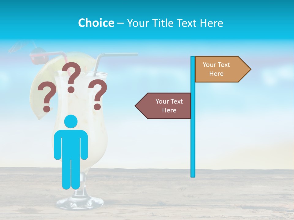 Hurricane Alcoholic White PowerPoint Template