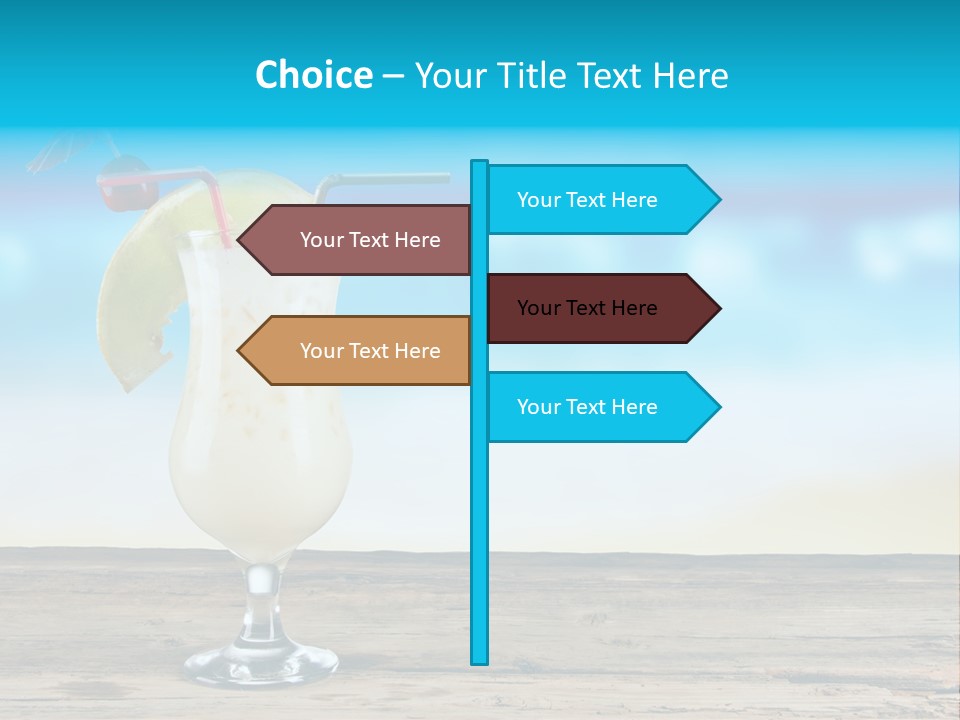 Hurricane Alcoholic White PowerPoint Template