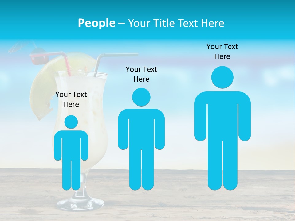 Hurricane Alcoholic White PowerPoint Template