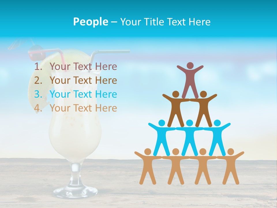 Hurricane Alcoholic White PowerPoint Template
