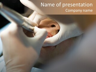 Needle Injection Liquid PowerPoint Template