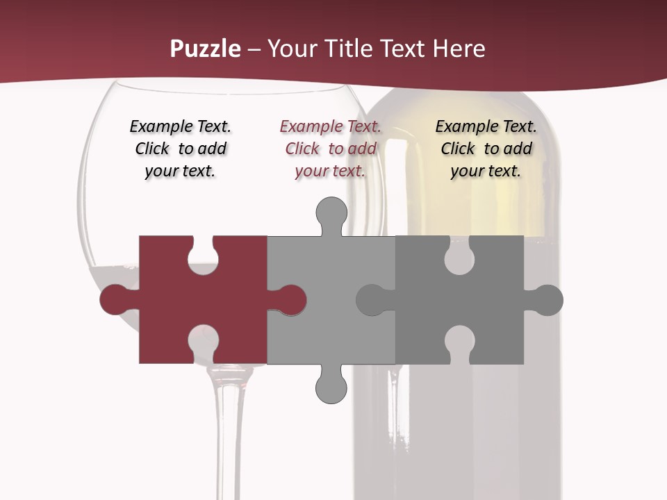 Gourmet Drink Bottle PowerPoint Template