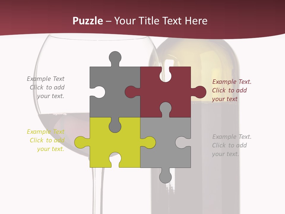 Gourmet Drink Bottle PowerPoint Template