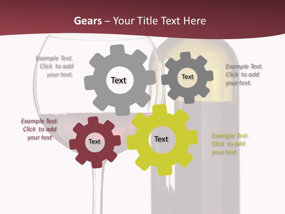 Gourmet Drink Bottle PowerPoint Template