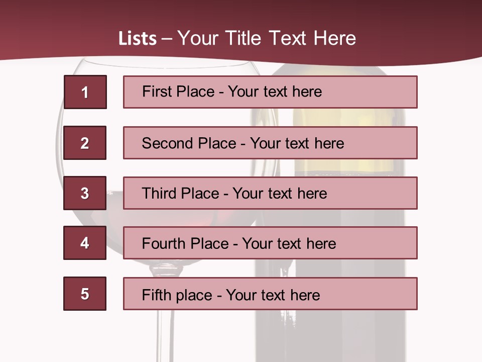 Gourmet Drink Bottle PowerPoint Template