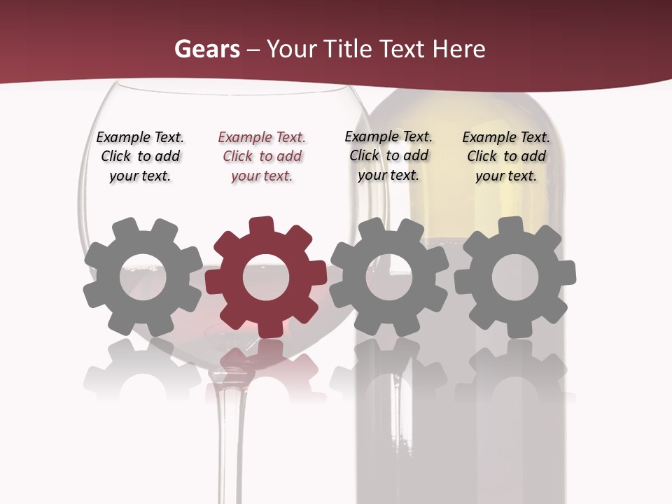 Gourmet Drink Bottle PowerPoint Template