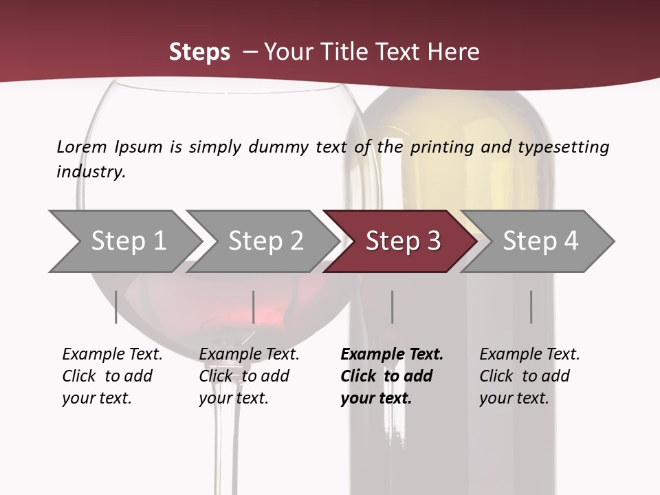 Gourmet Drink Bottle PowerPoint Template