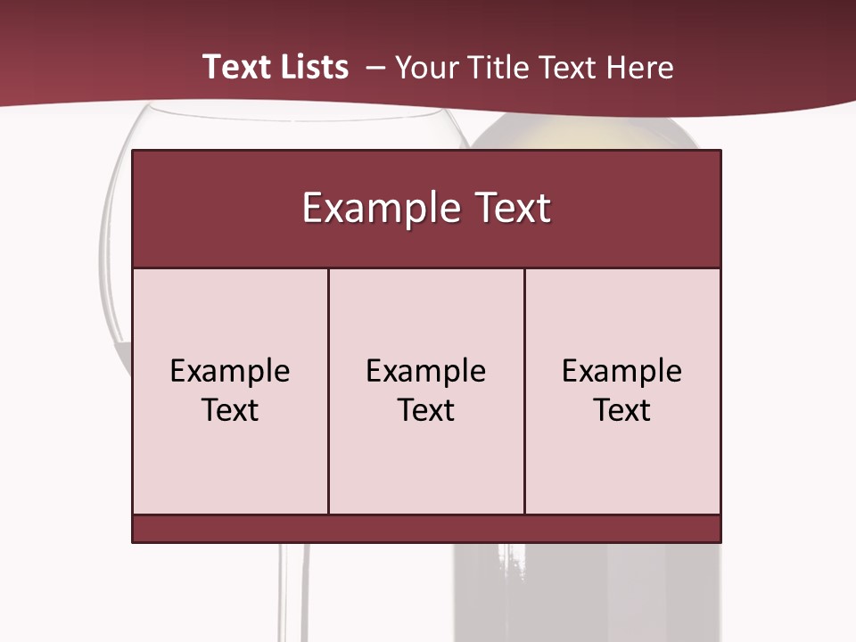 Gourmet Drink Bottle PowerPoint Template
