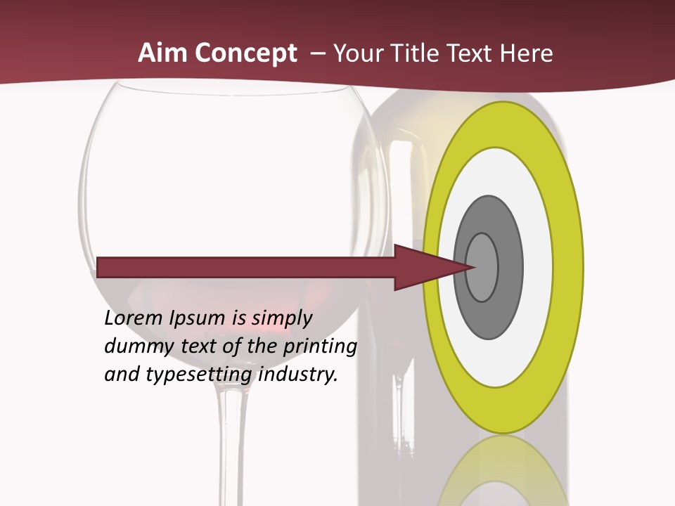 Gourmet Drink Bottle PowerPoint Template