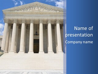 Usa Equality Facade PowerPoint Template