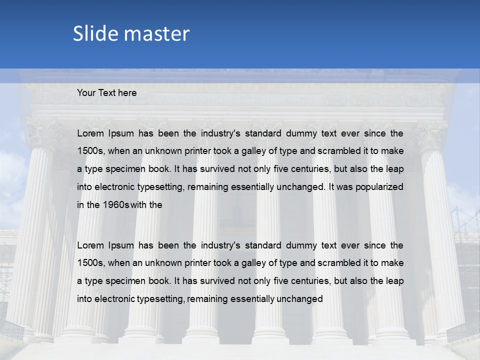 Usa Equality Facade PowerPoint Template