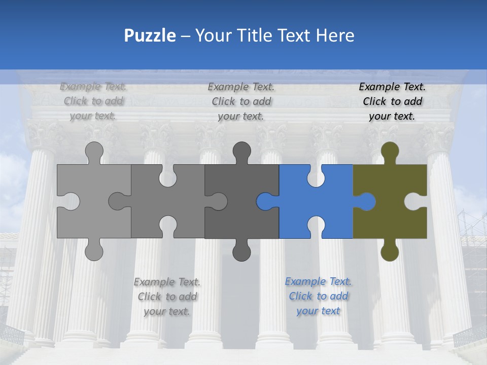 Usa Equality Facade PowerPoint Template