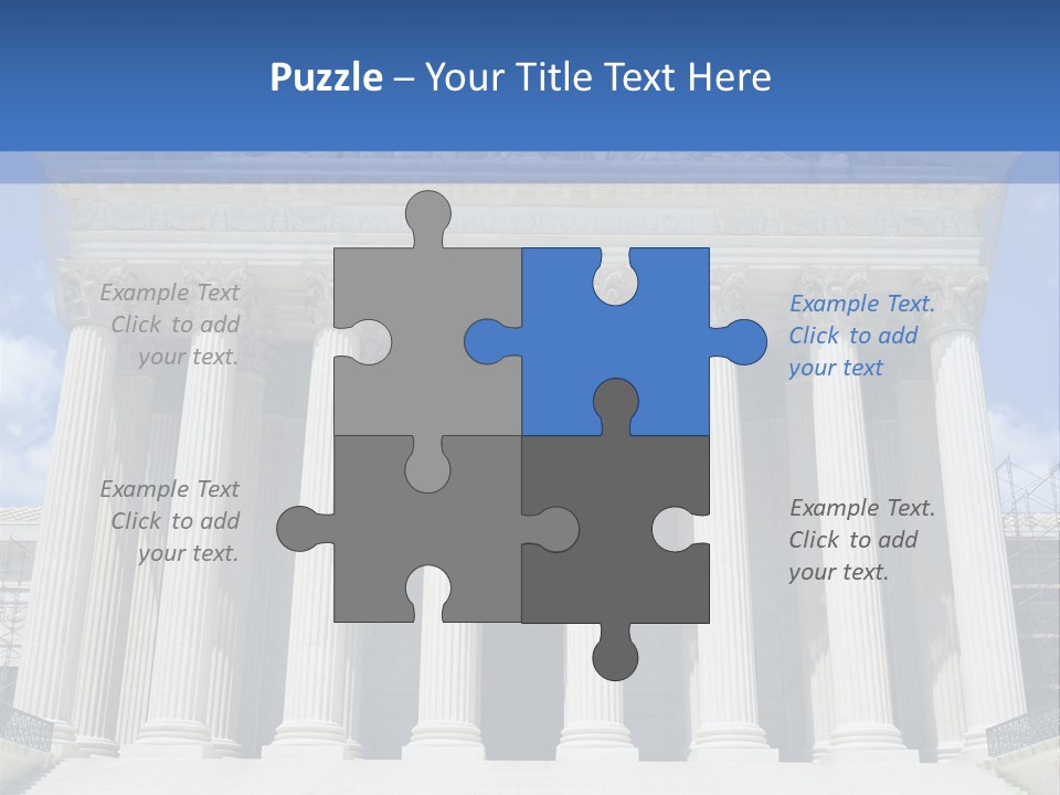 Usa Equality Facade PowerPoint Template