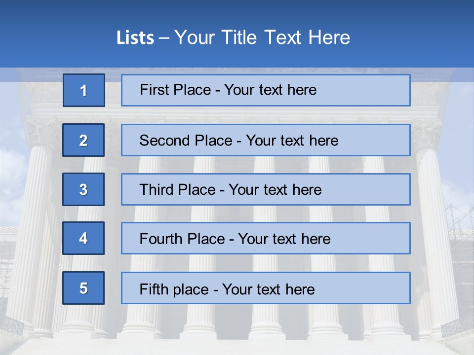Usa Equality Facade PowerPoint Template